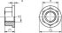 Sechskantmutter 1,5 d hoch 0721/000/01 12