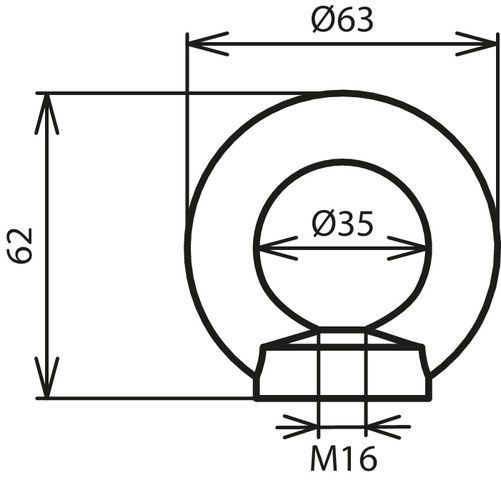 Ringmutter M16 St/tZn RM M16 STTZN