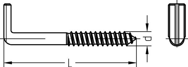 Schraubhaken Art.7 2191/001/01 5,8x50