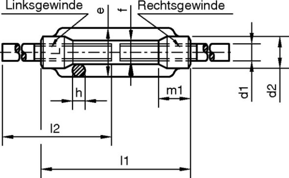 Spannschlossmutter 1648/001/99 30 Spannschlossmutter 1648/001/99 30