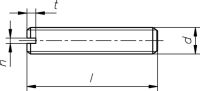 Gewindestift mit Schlitz 1560/000/01 5x20