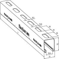 Montageschiene FLS 37/1.2 - 2m