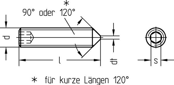 Gewindestift, Innen-6-Kant 3359/000/6,0/5/01