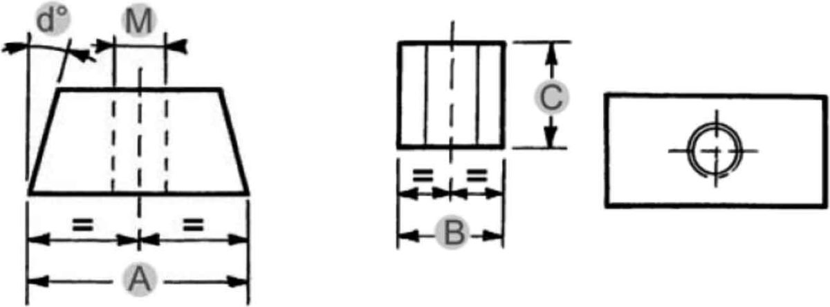 Trapezmutter verzinkt, HW HW8
