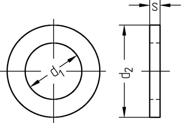 Scheibe für Schrauben 1684/000/01 5,3 Scheibe für Schrauben 1684/000/01 5,3
