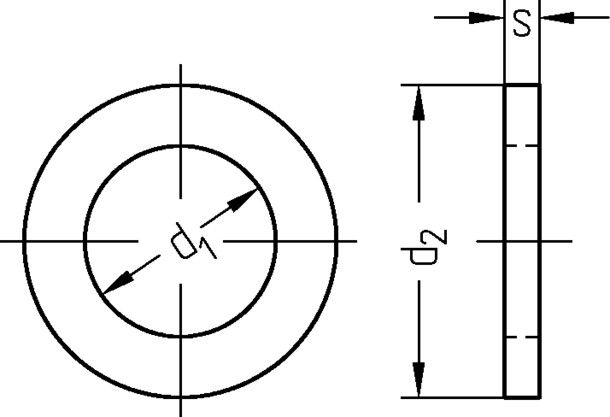 Scheibe für Schrauben 1684/001/01 25