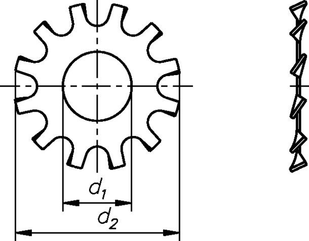 Zahnscheibe Form A A2 3397/000/01 3,2