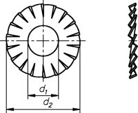 Fächerscheibe Form A A2 3399/000/01 8,4