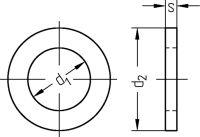Scheibe für Schrauben 1684/001/01 25