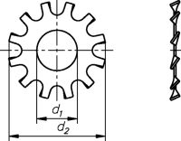 Zahnscheibe Form A 1663/000/01 10,5