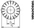 Fächerscheibe Form A A2 3399/000/01 8,4