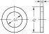 Scheibe für Schrauben 1684/001/01 25