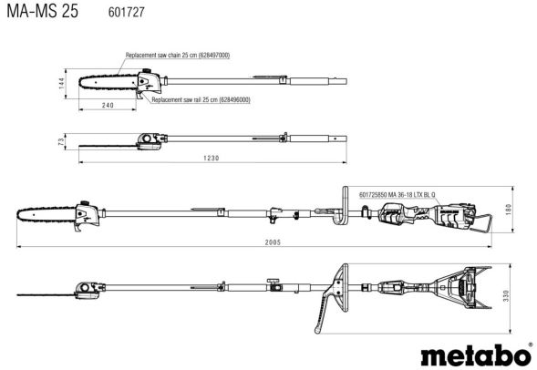 Hochentaster MA-MS 25 Hochentaster MA-MS 25