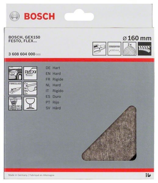 Polierfilz hart 3608604000