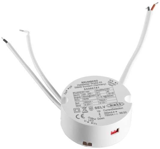 LED-Rundkonverter 350 mA 17658010 LED-Rundkonverter 350 mA 17658010