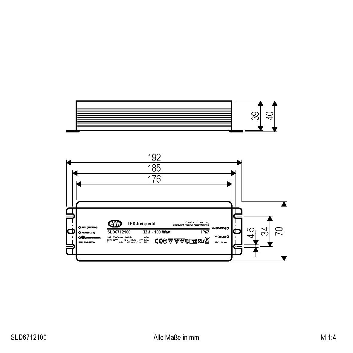 LED-Netzgerät 12V SLD6712100