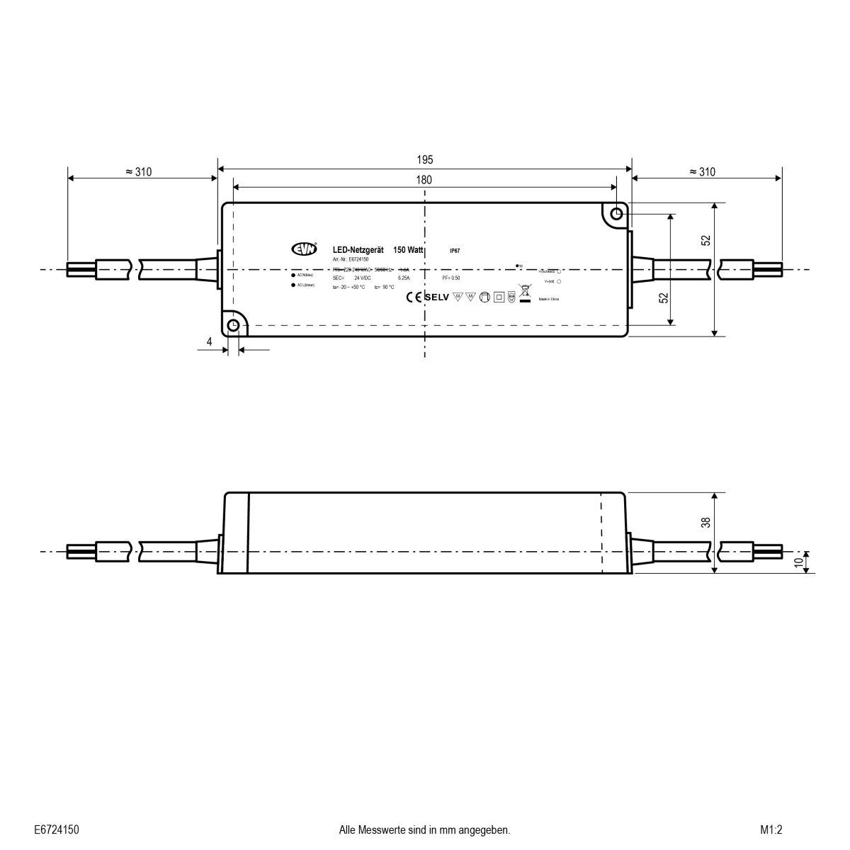 LED-Netzgerät 24V/DC E6724150