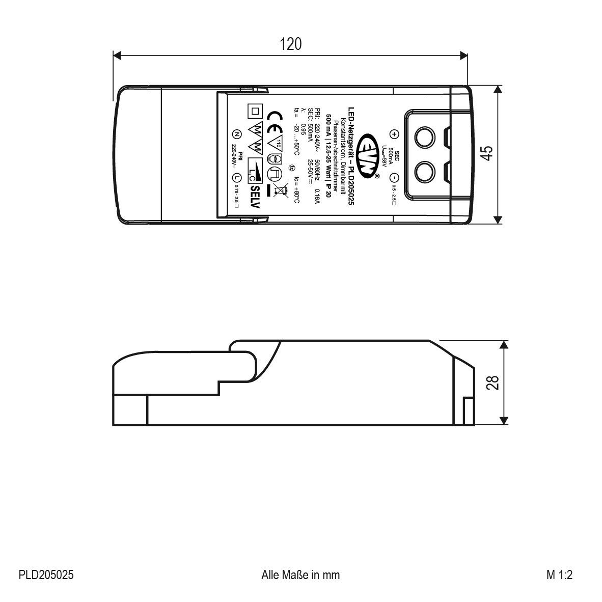 LED-Netzgerät PLD205025