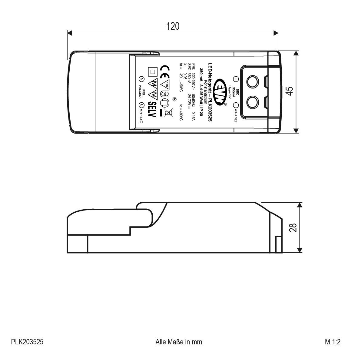 LED-Netzgerät PLK203525