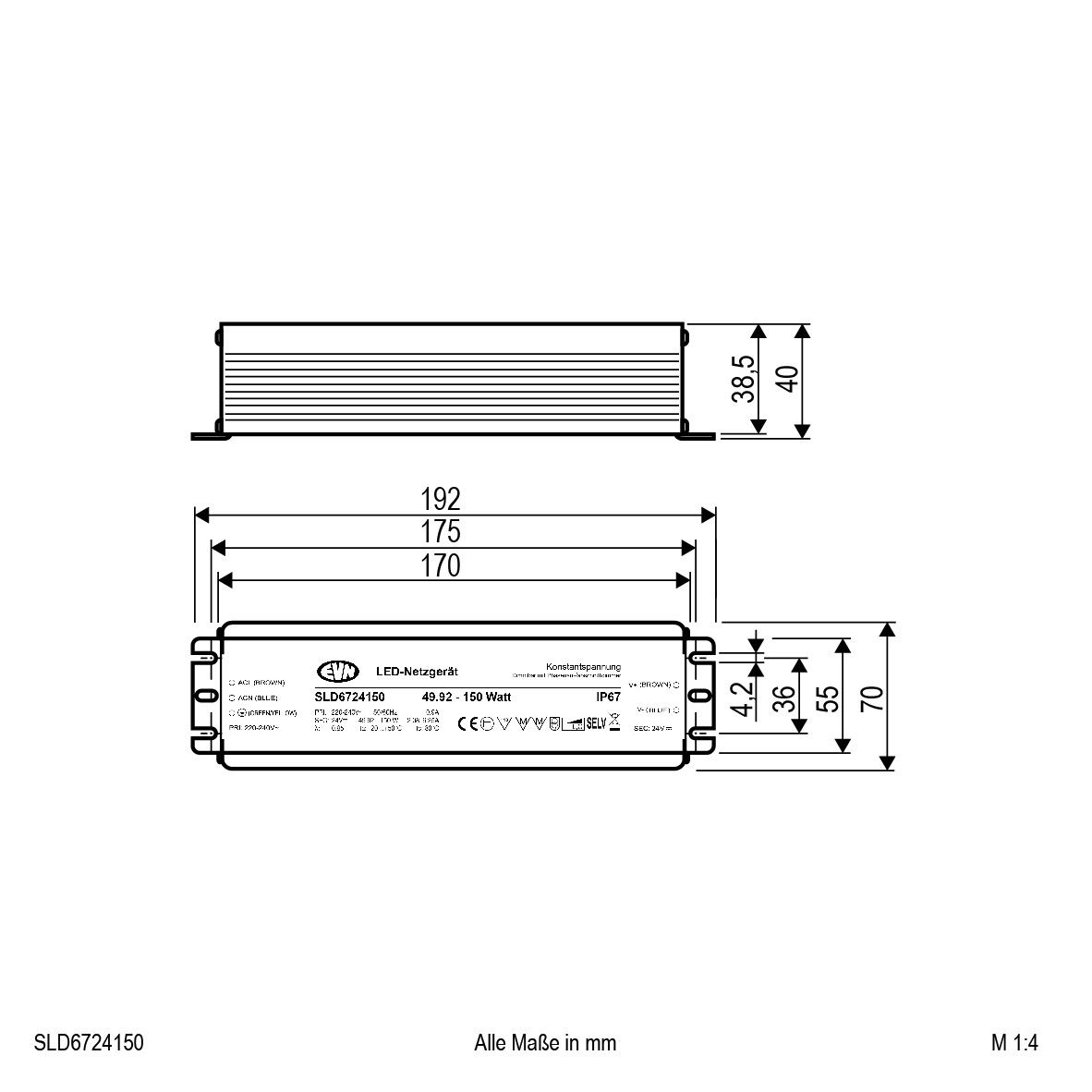 LED-Netzgerät SLD6724150