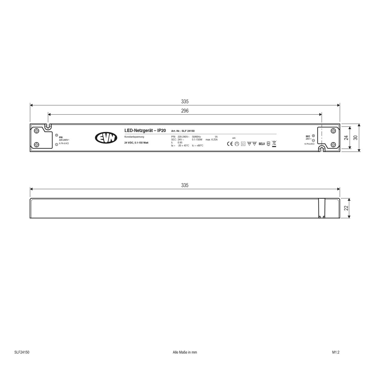LED-Netzgerät SLF24150