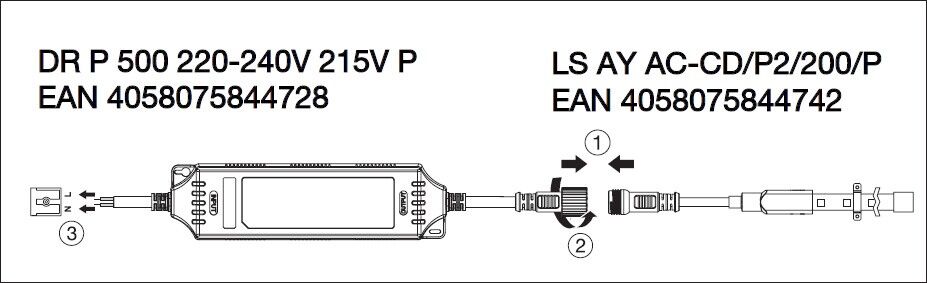 LED-Treiber DRP500W220-240V215VP