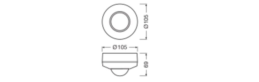 Präsenzu.Tageslichtsensor SENS.DALI2LSPD24IRCM