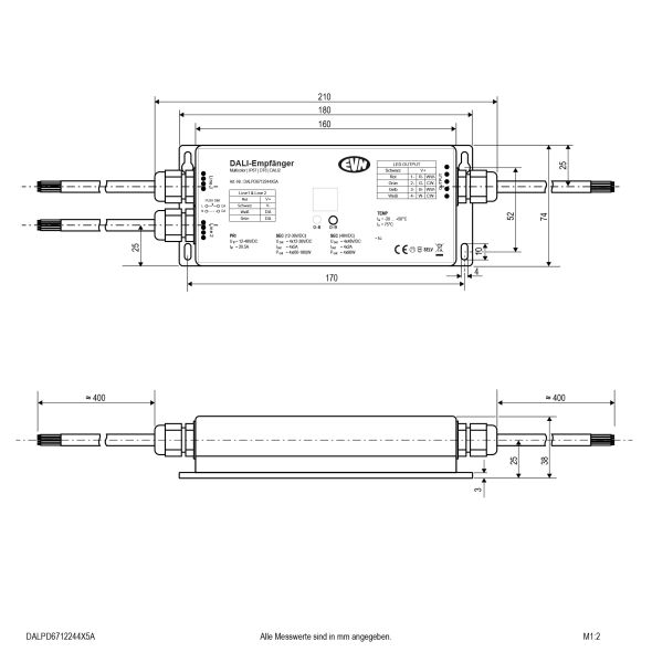 DALI-LED-Steuerung DALPD6712244X5A