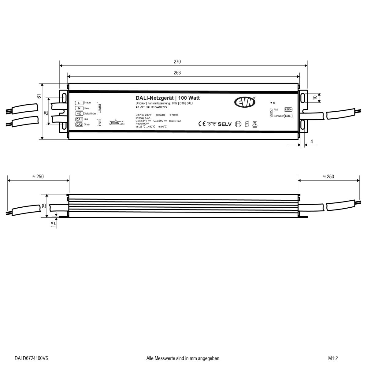 DALI Dimmer-Empfänger DALD6724100VS