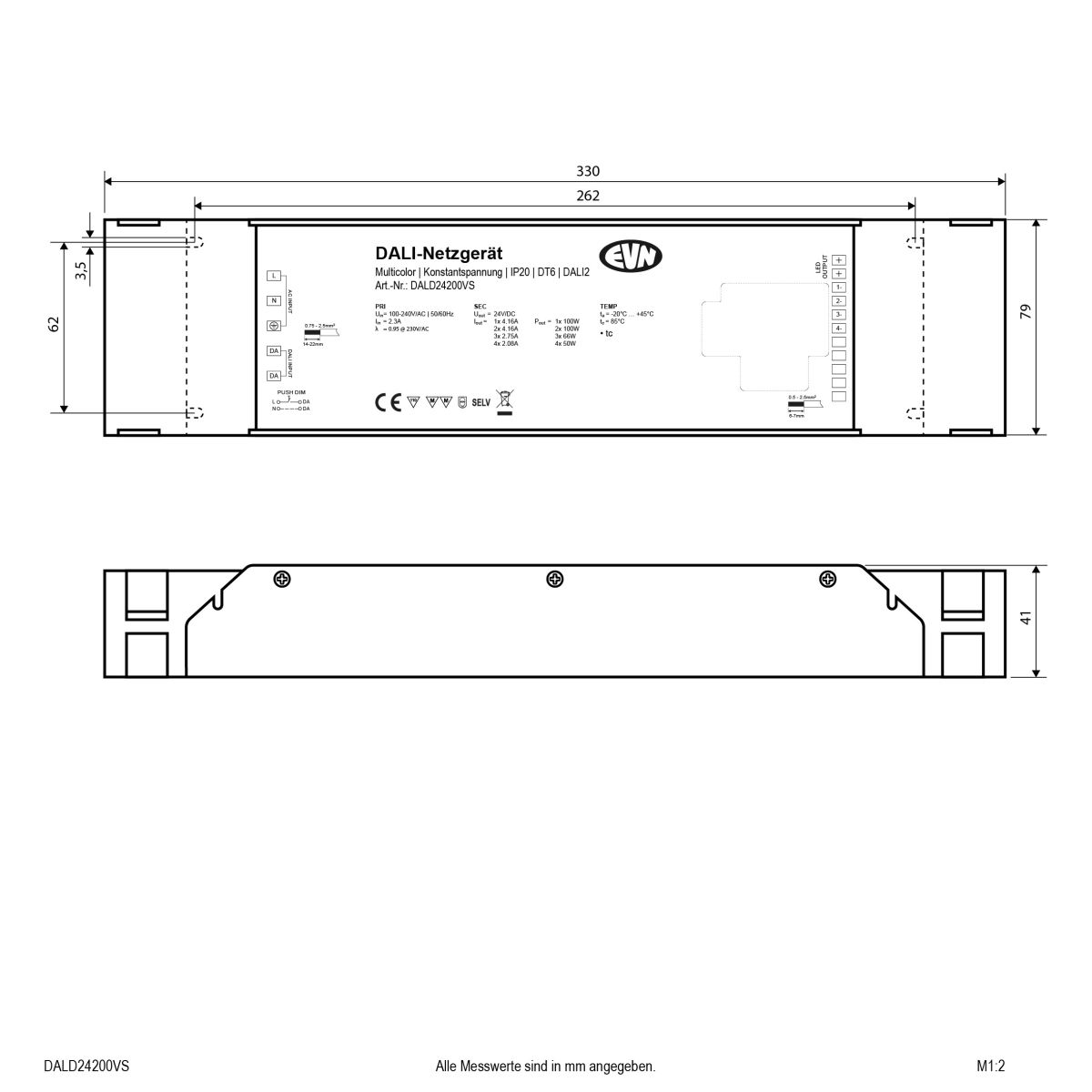 DALI-LED-Steuerung DALD24200VS