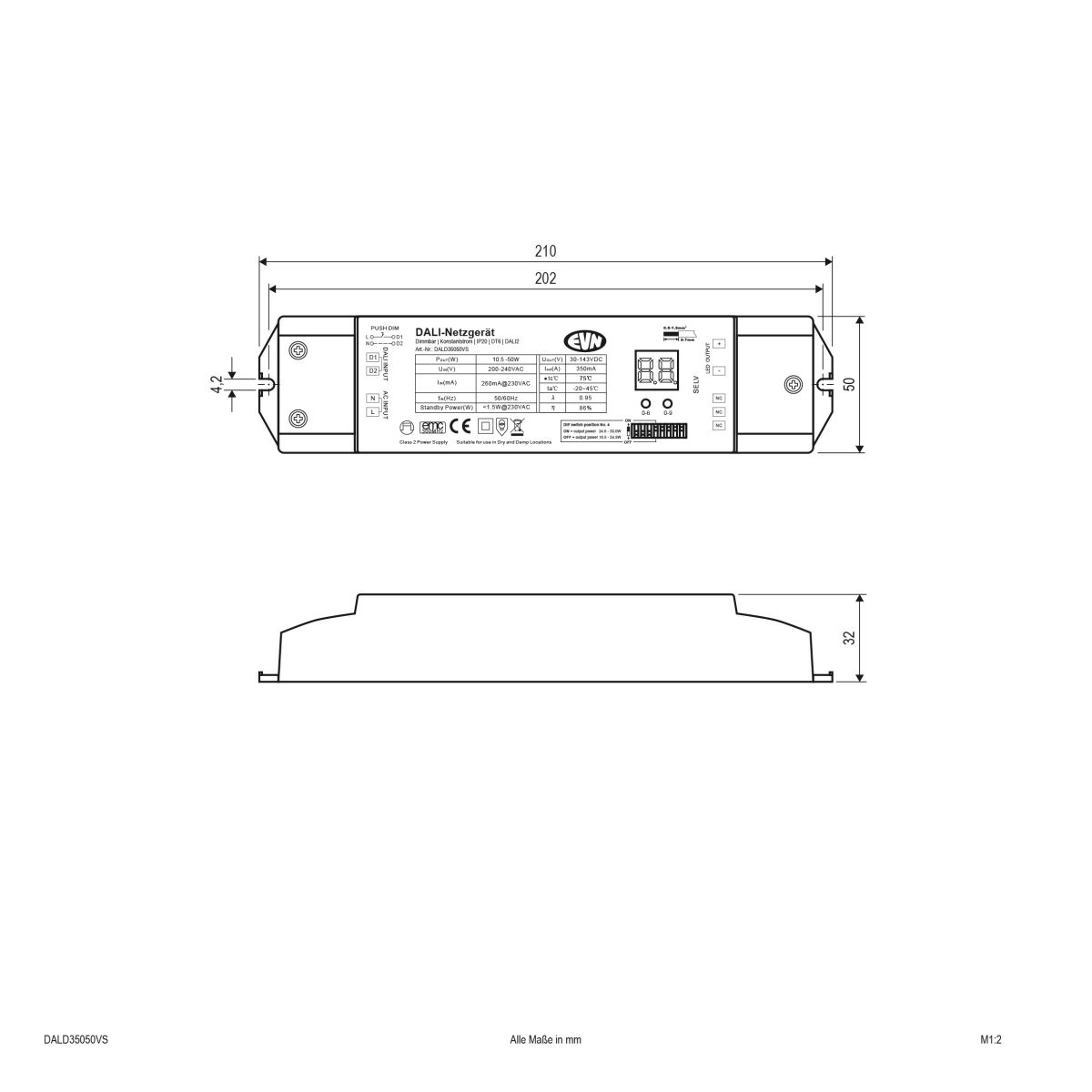 DALI-LED-Steuerung DALD35050VS