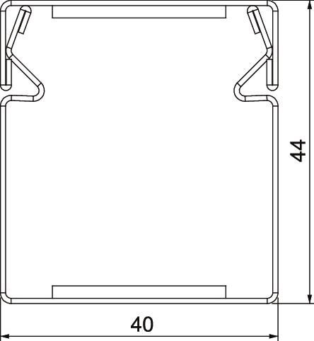 Installationskanal Metall PLM D 0404 RW
