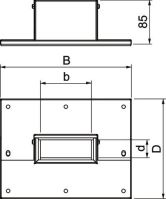 Wandanschlusskragen PLM WC 0410 FS