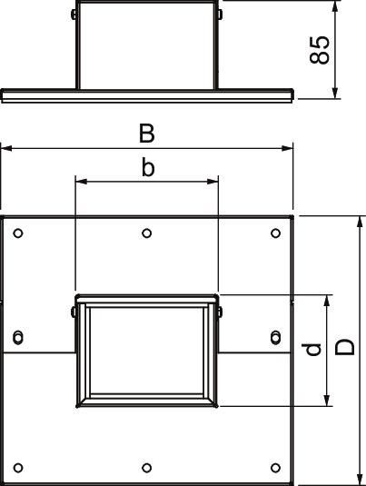Wandanschlusskragen PLM WC 0810 FS