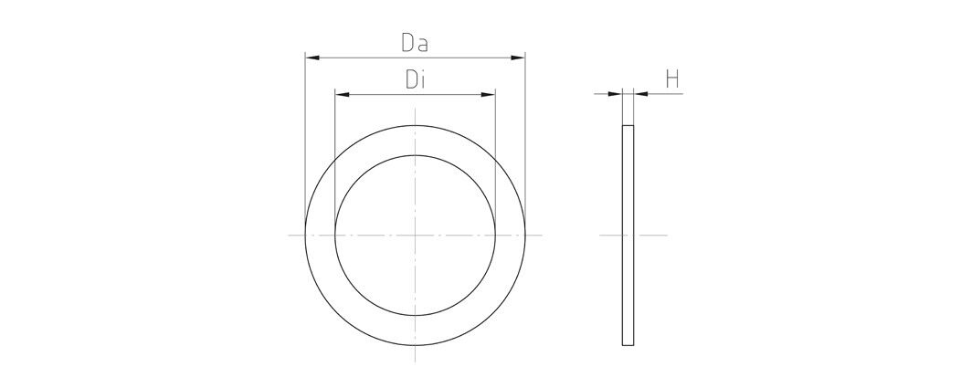 Anschlussgewinde-Dichtring FD-M50-GR