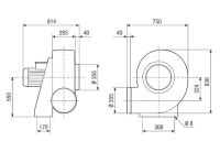Radialgebläse GRK R 45/6 D