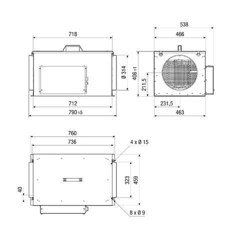 Compaktbox ECR 31-2 EC