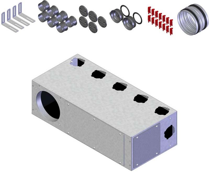 Multi-Verteilerkasten FRS-MVK 5+2-75/160