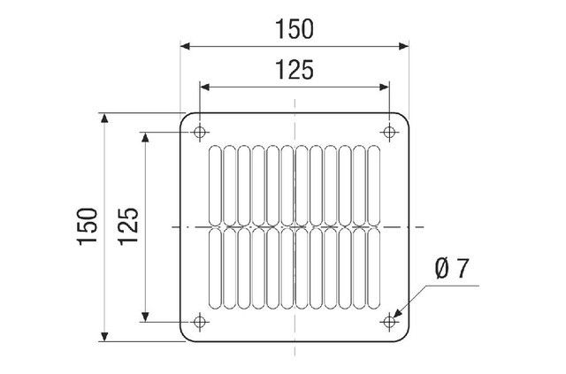 Ausblasschutzgitter SGAI ES 12