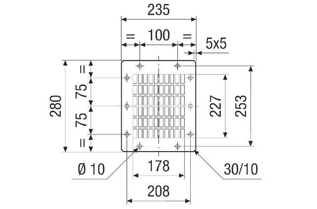 Ausblasschutzgitter SGAI GR 25