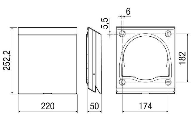 Außenabdeckung PP 45 AW