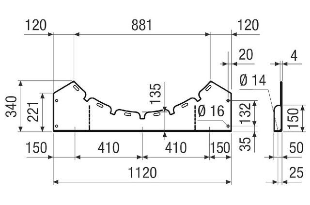 Befestigungsfuß FUI 112