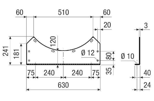Befestigungsfuß FUI 63
