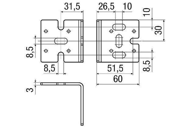Befestigungswinkel WS-BWU 160