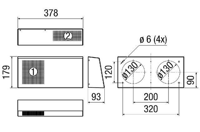 Fassadenabschluss Duo KWS E