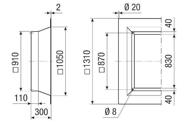 Flachdachsockel SOFI 80-90