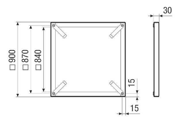 Montagerahmen MRI 63-75-80