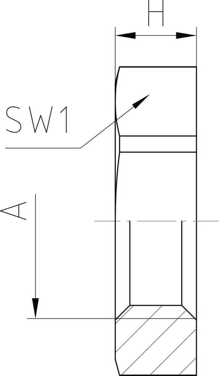 Sechskantmutter 216 PA/SW