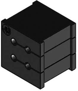 Kabeldurchführungstülle KT 4/3 schwarz Kabeldurchführungstülle KT 4/3 schwarz