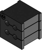 Kabeldurchführungstülle KT 4/4 schwarz
